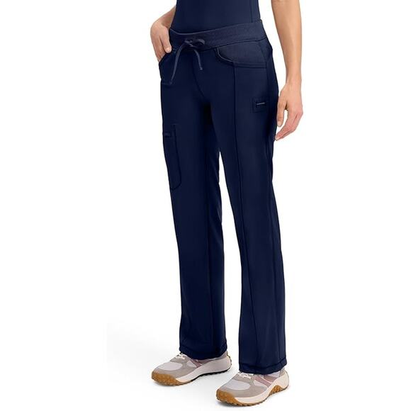 New Cherokee Infinity Woman's size XS Extra Small Navy Blue Scrubs Comfort Work! - Picture 4 of 6